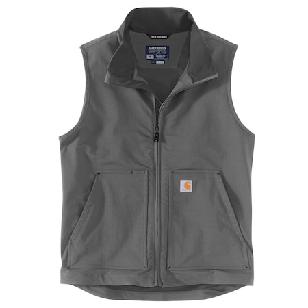 Carhartt Men's OV5535 M Super DuxRlxdFtLW Vest 2XL TLL Non-Insulated Relaxed Gravel OV5535-M / 105535-GVL2XLTLL